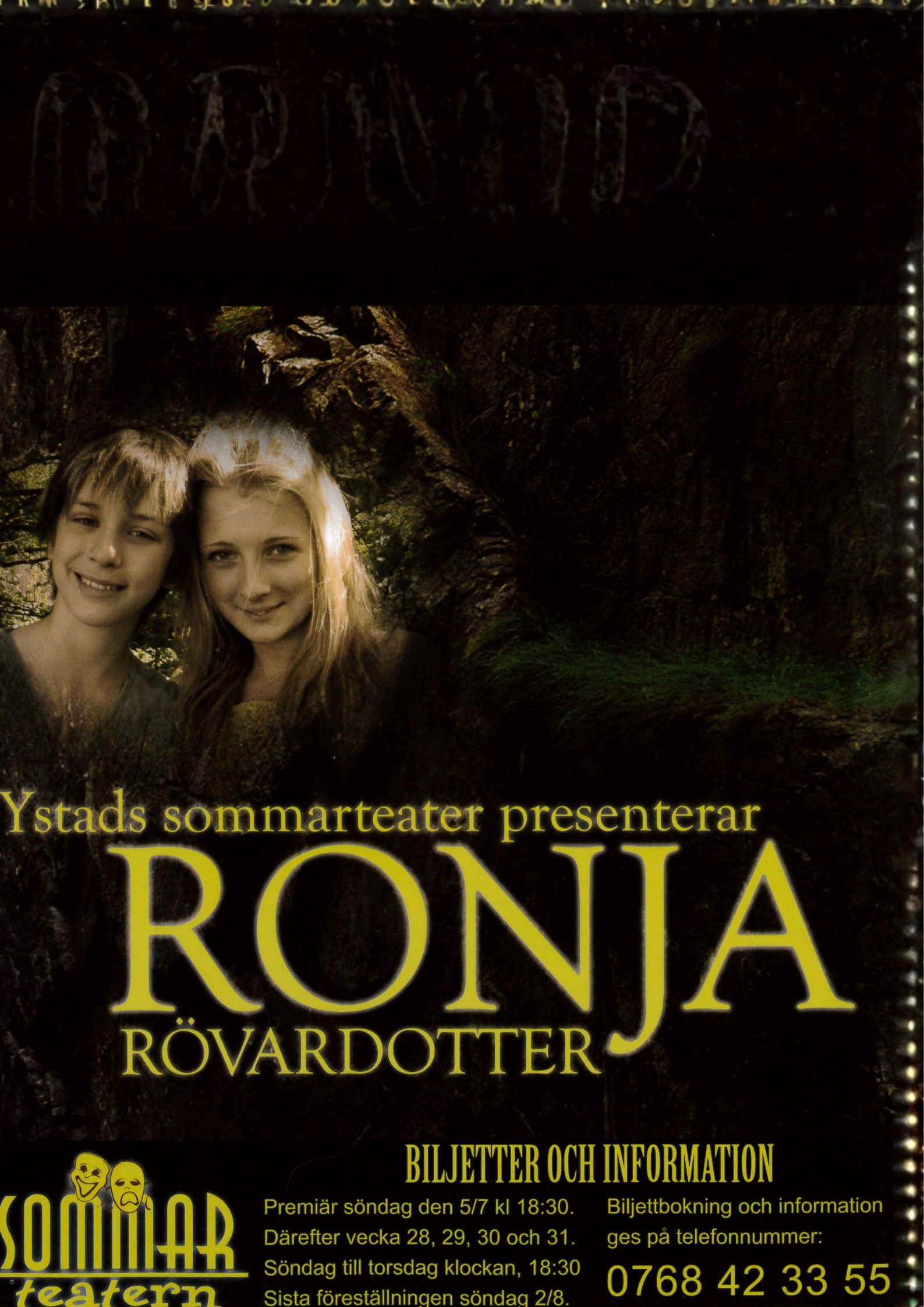 Ronja Rövardotter 2009 — Affisch