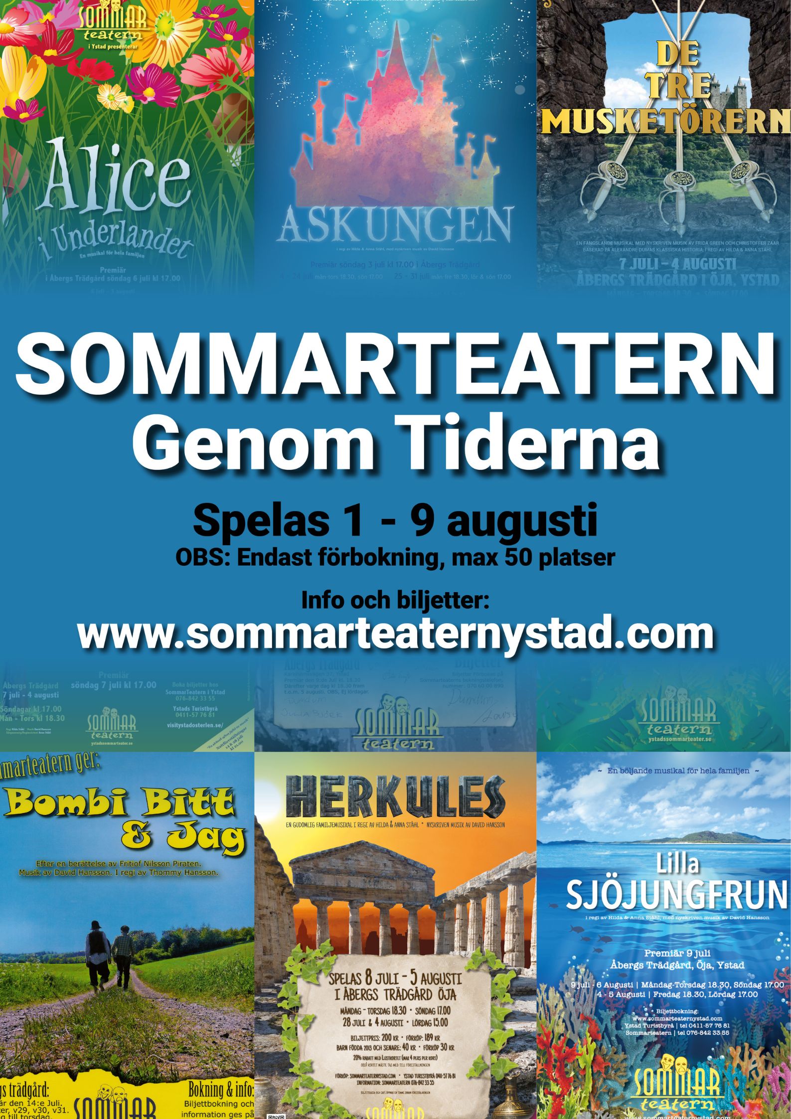 Sommarteatern Genom Tiderna 2020 affisch